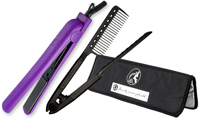 Royale Purple Lilac Soft Touch Diamond- Free Heat Mat and Tension Comb