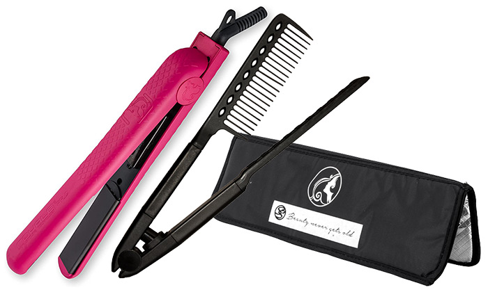Royale Hot Pink Soft Touch Classic- Free Heat Mat and Tension Comb